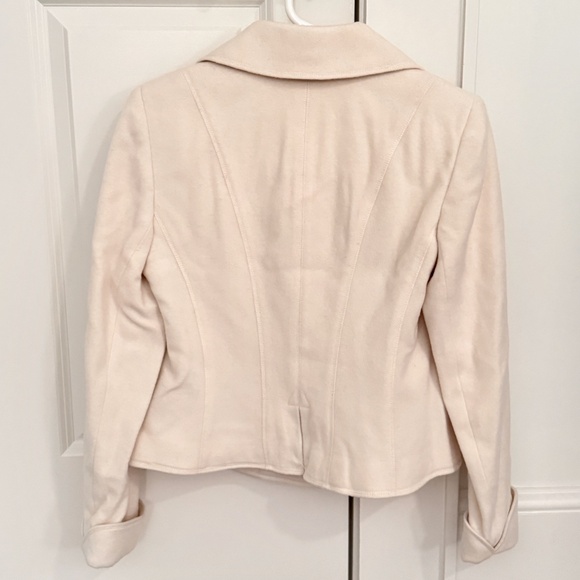 Lauren Ralph Lauren Ivory Wool Double-Breasted Jacket Size 8 - New with Tag - Picture 3 of 3